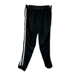 Weissman‎ Kids Black Dance Pants with Glitter Side Stripe Elastic Waist